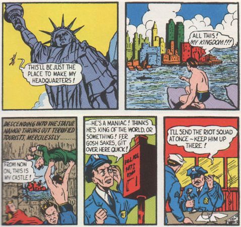 Namor in the statue of liberty